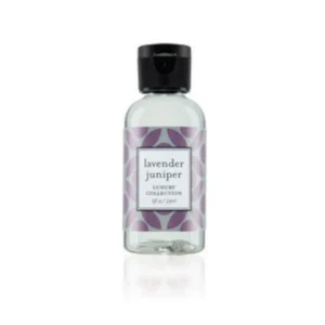 Lavender juniper fragrance, 2 oz bottle.