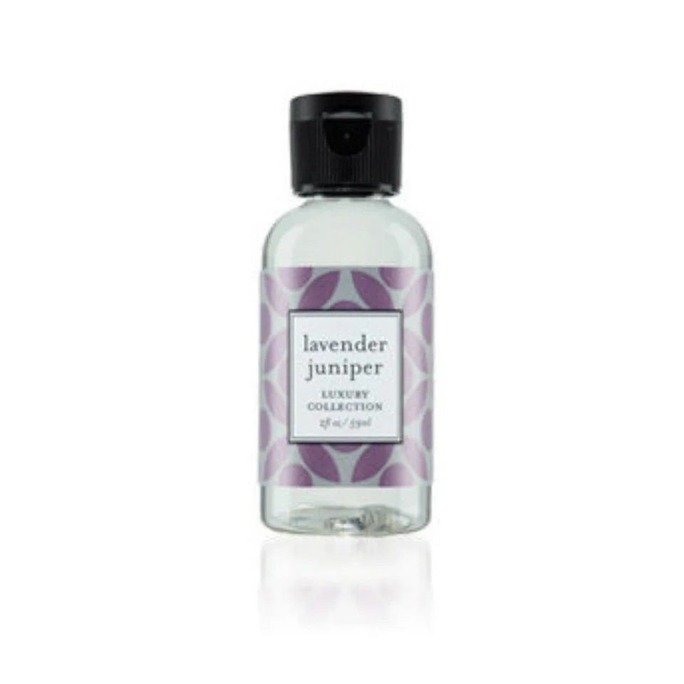 Lavender juniper fragrance, 2 oz bottle.